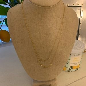 Stella & Dot Gold Petal Necklace